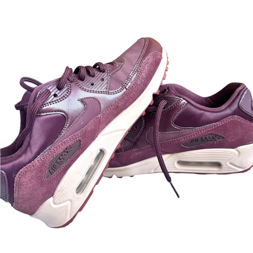 Nike Purple Air Max Sneakers with Suede Accents